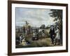 Vintage American History Print of George Washington on His Farm-Stocktrek Images-Framed Art Print