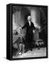 Vintage American History Print of President George Washington-null-Framed Stretched Canvas