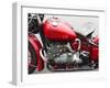 Vintage American motorbike (detail)-Gasoline Images-Framed Art Print