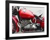 Vintage American motorbike (detail)-Gasoline Images-Framed Art Print