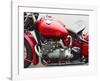 Vintage American motorbike (detail)-Gasoline Images-Framed Art Print