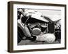 Vintage American V-Twin engine (detail)-Gasoline Images-Framed Art Print