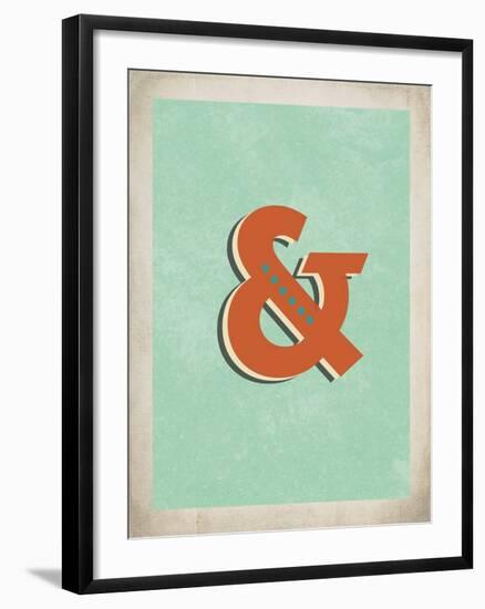 Vintage Ampersand-Kindred Sol Collective-Framed Art Print