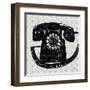 Vintage Analog Phone-Michael Mullan-Framed Art Print