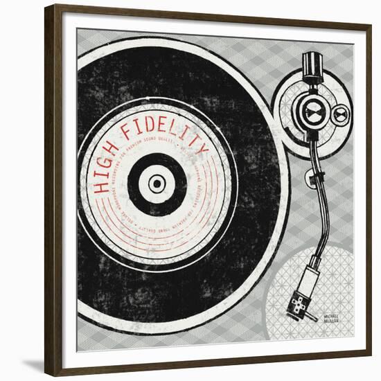 Vintage Analog Record Player-Michael Mullan-Framed Premium Giclee Print