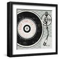 Vintage Analog Record Player-Michael Mullan-Framed Art Print