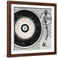 Vintage Analog Record Player-Michael Mullan-Framed Art Print