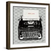 Vintage Analog Typewriter-Michael Mullan-Framed Art Print