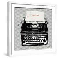 Vintage Analog Typewriter-Michael Mullan-Framed Art Print