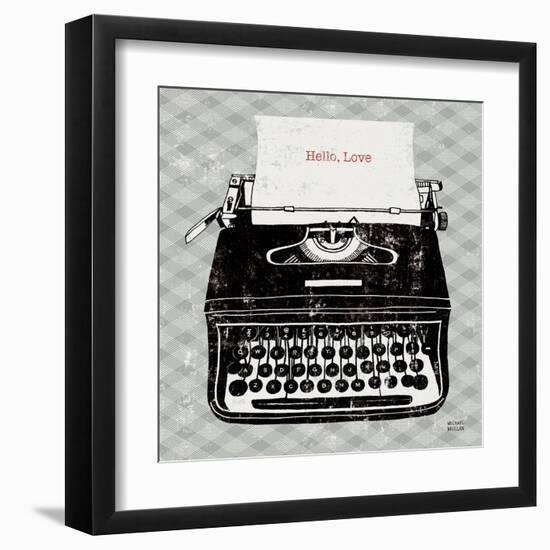 Vintage Analog Typewriter-Michael Mullan-Framed Art Print