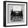 Vintage Analog Typewriter-Michael Mullan-Framed Art Print