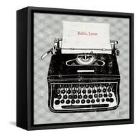 Vintage Analog Typewriter-Michael Mullan-Framed Stretched Canvas