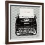 Vintage Analog Typewriter-Michael Mullan-Framed Art Print