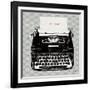 Vintage Analog Typewriter-Michael Mullan-Framed Art Print