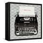 Vintage Analog Typewriter-Michael Mullan-Framed Stretched Canvas