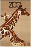 Giraffe Zoo Poland-Vintage Apple Collection-Giclee Print