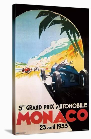 Vintage Apple Collection - Grandprix Automobile Monaco 1933-Trends International-Stretched Canvas