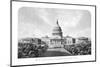 Vintage Architecture Print of the United States Capitol Building-Stocktrek Images-Mounted Photographic Print