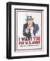 Vintage Army Recruiting Poster-null-Framed Giclee Print