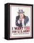 Vintage Army Recruiting Poster-null-Framed Stretched Canvas