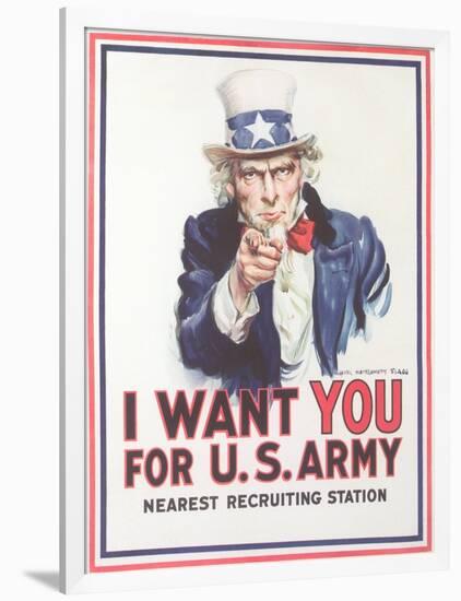 Vintage Army Recruiting Poster-null-Framed Giclee Print