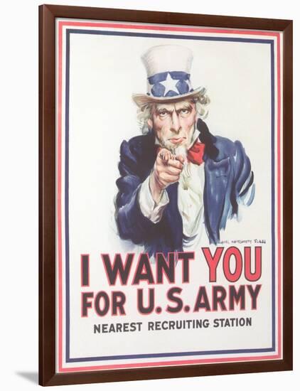 Vintage Army Recruiting Poster-null-Framed Giclee Print