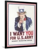 Vintage Army Recruiting Poster-null-Framed Giclee Print