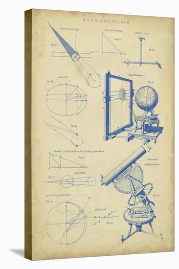 Vintage Astronomy II-Chambers-Stretched Canvas