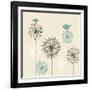 Vintage Background with Birds and Flowers-mcherevan-Framed Art Print