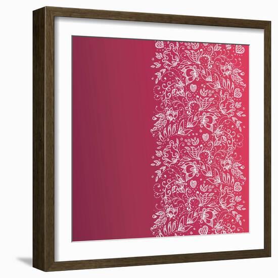 Vintage Background-irska-Framed Art Print