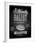 Vintage Bakery Poster - Chalkboard-avean-Framed Art Print