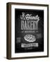 Vintage Bakery Poster - Chalkboard-avean-Framed Art Print