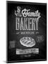 Vintage Bakery Poster - Chalkboard-avean-Mounted Art Print