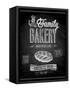 Vintage Bakery Poster - Chalkboard-avean-Framed Stretched Canvas