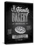 Vintage Bakery Poster - Chalkboard-avean-Stretched Canvas