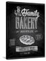Vintage Bakery Poster - Chalkboard-avean-Stretched Canvas