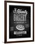 Vintage Bakery Poster - Chalkboard-avean-Framed Art Print