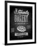 Vintage Bakery Poster - Chalkboard-avean-Framed Art Print