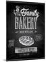 Vintage Bakery Poster - Chalkboard-avean-Mounted Art Print