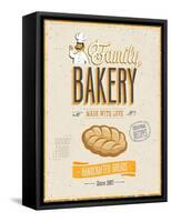 Vintage Bakery Poster-avean-Framed Stretched Canvas