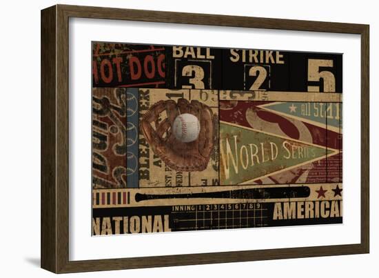 Vintage Ball Park-Eric Yang-Framed Art Print