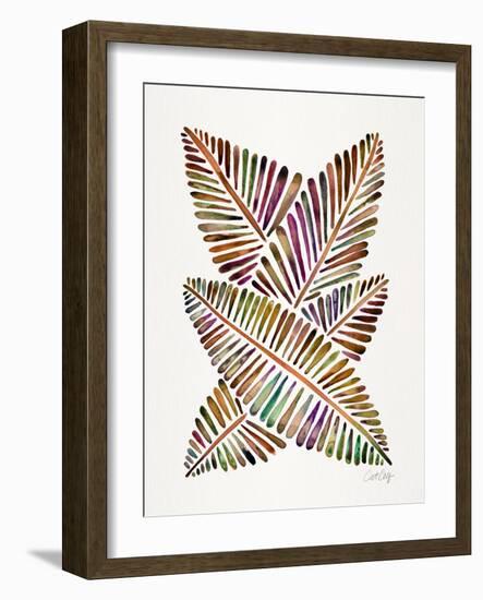 Vintage Banana Leaves-Cat Coquillette-Framed Giclee Print