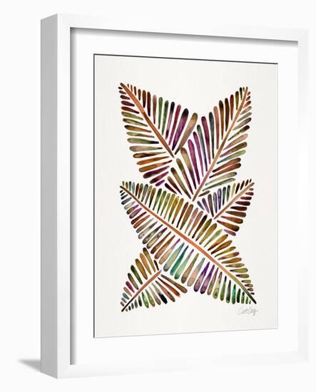 Vintage Banana Leaves-Cat Coquillette-Framed Giclee Print