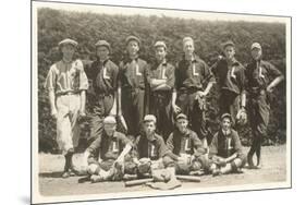 Vintage Baseball Team-null-Mounted Premium Giclee Print