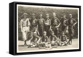 Vintage Baseball Team-null-Framed Stretched Canvas