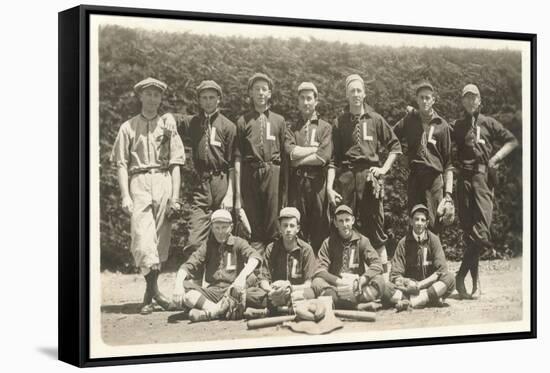 Vintage Baseball Team-null-Framed Stretched Canvas