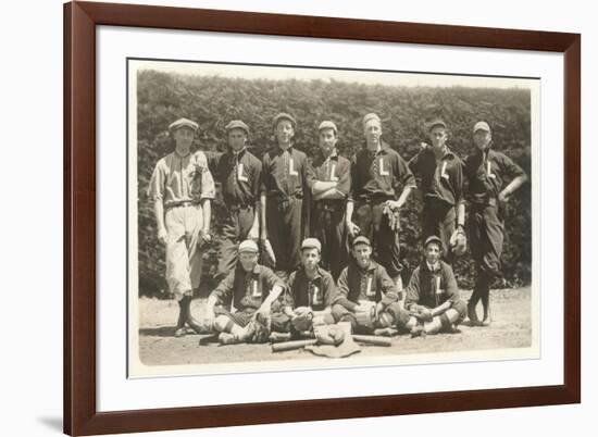 Vintage Baseball Team-null-Framed Art Print