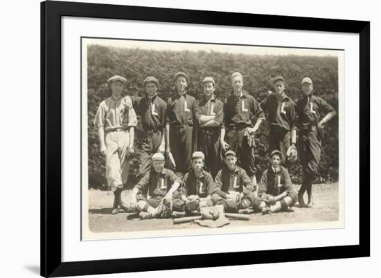 Vintage Baseball Team-null-Framed Art Print