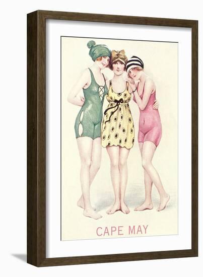 Vintage Bathing Beauties-null-Framed Premium Giclee Print