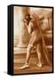 Vintage Bathing Beauty in Swimsuit-null-Framed Stretched Canvas